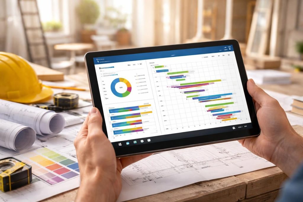 gérez facilement votre rénovation avec un budget travaux précis et un planning suivi directement sur votre tablette windows 10. optimisez vos projets et suivez chaque étape en toute simplicité.